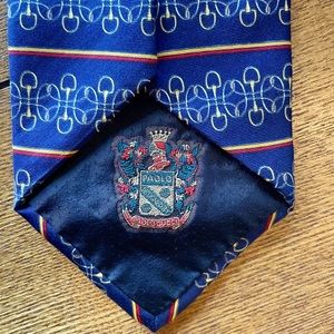 Vintage Paolo Gucci Tie, Iconic Design,Hand Finished 100% Silk Tie,Made in Italy